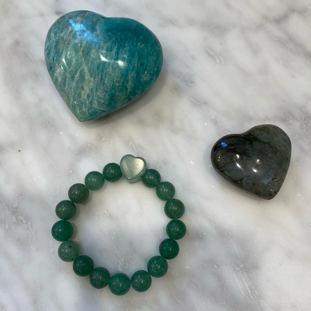 GREEN AGATE HEALING CRYSTAL BRACELET